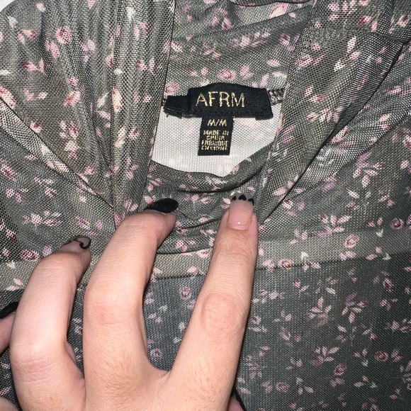 Nordstrom AFRM -  Floral Midi Dress - Medium - Picture 3 of 4